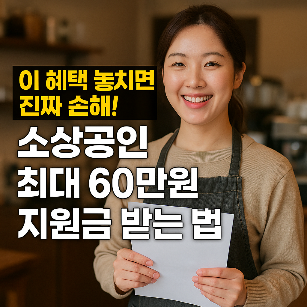2025 소상공인지원금 신청 방법 총정리! 성실상환자도 혜택 받는다