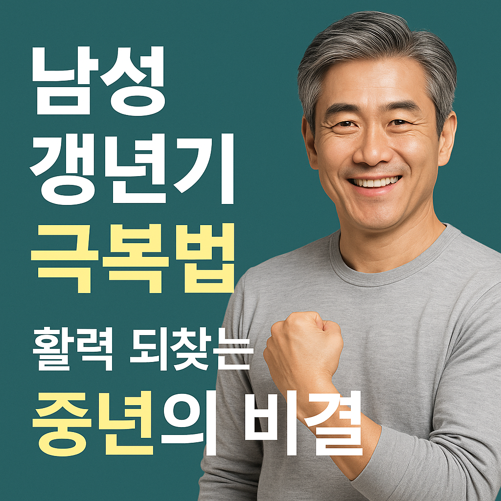 남성 갱년기 증상 극복법 약 없이 되찾는 활력의 비밀