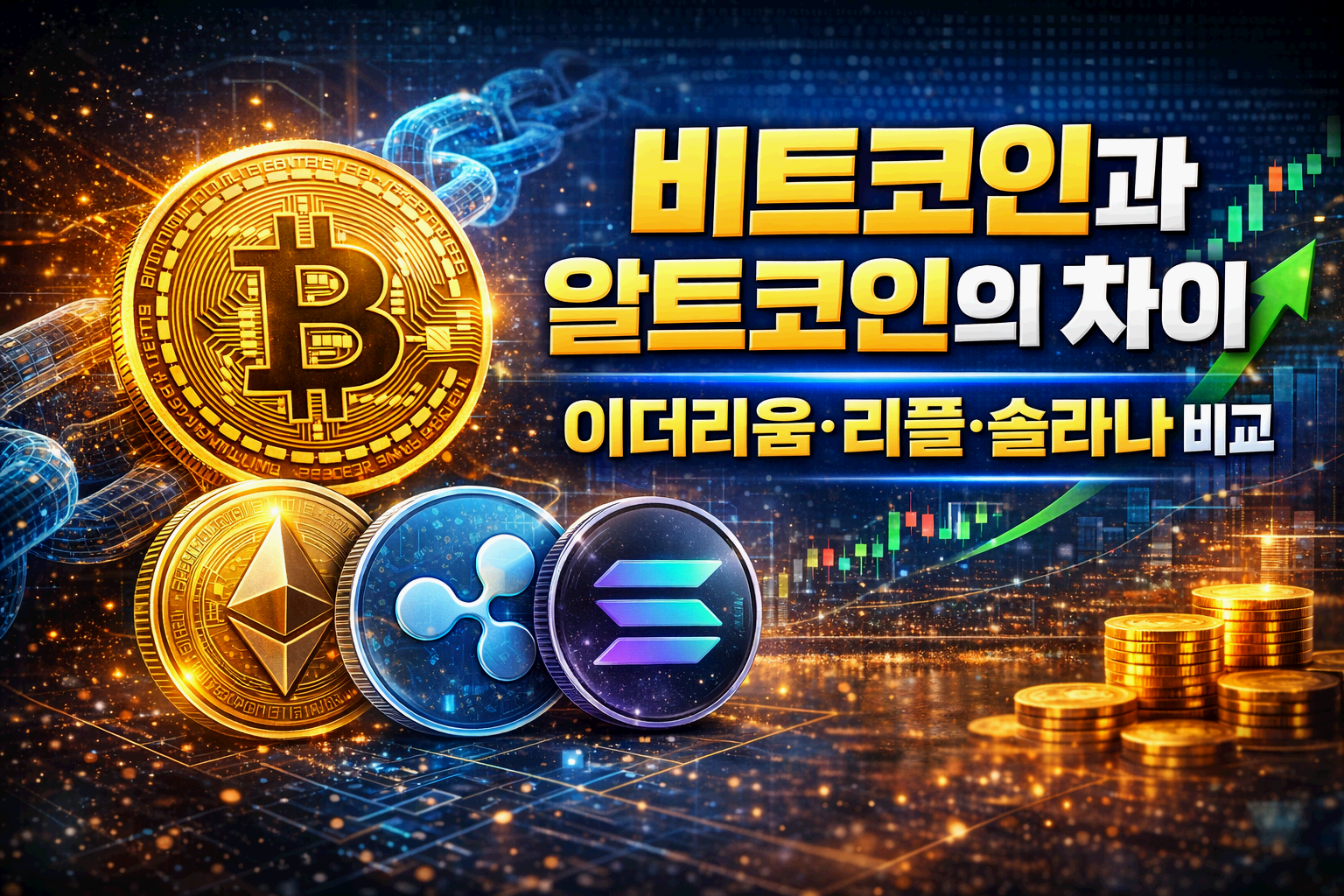 Ⅲ. 비트코인과 알트코인의 차이 &ndash; 이더리움&middot;리플&middot;솔라나 비교