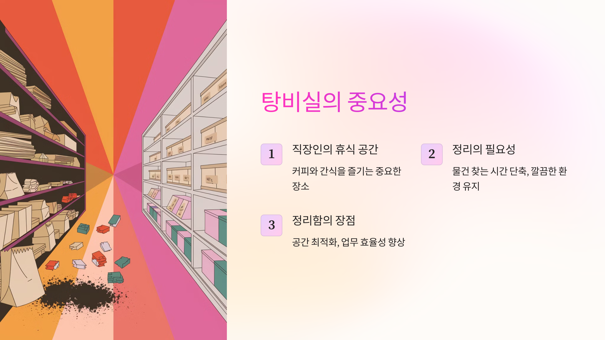 탕비실의 중요성