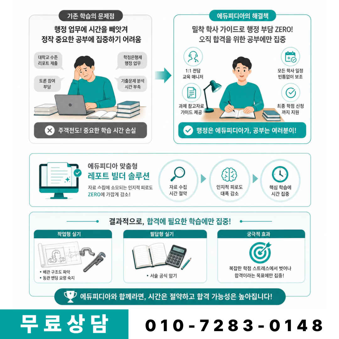 과락 방지, 자격증 시험 대비를 위한 꼼꼼한 학습과정