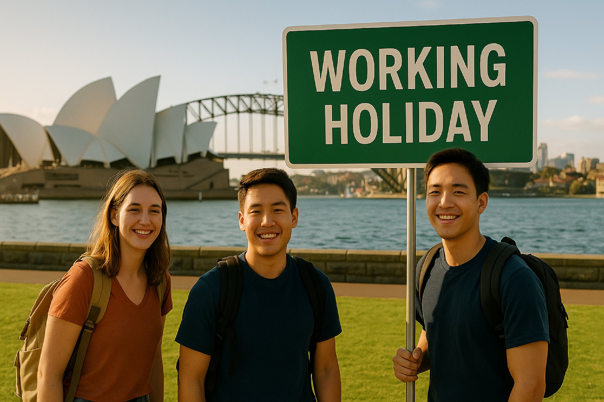 워킹홀리데이를 위해 호주를 방문한 젊은이들 모습