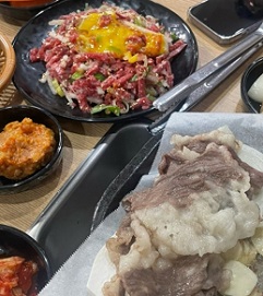 차돌박이-육회
