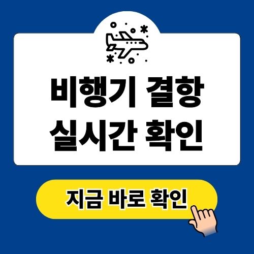 비행기 결항 확인 및 확인서 발급