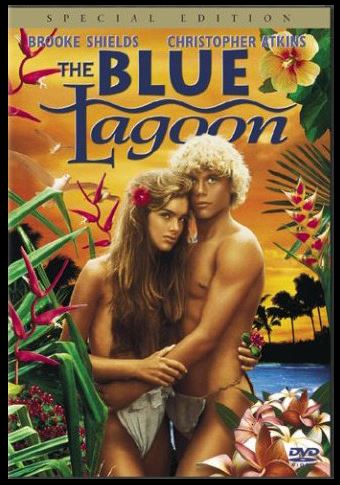 브룩 쉴즈가 15세때 찍은 영화 블루 라군 포스터.