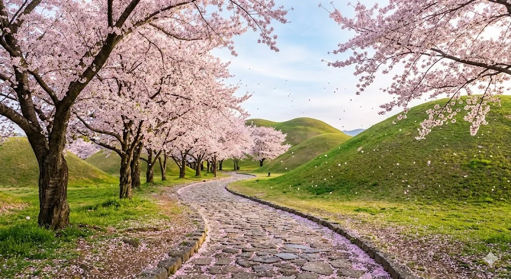 경주 황리단길 봄 벚꽃 거리