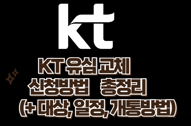 KT 유심 교체 방법 이미지