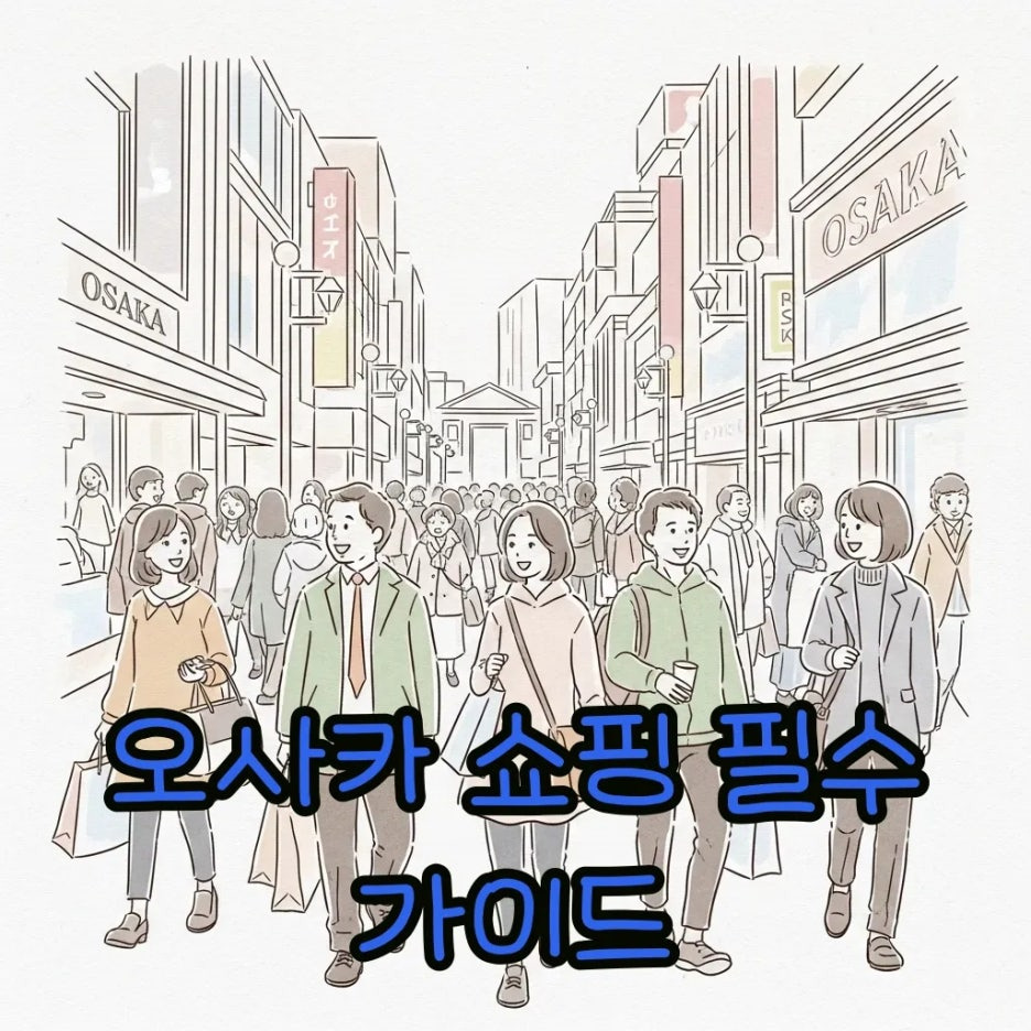 오사카 활기찬 쇼핑 거리, 즐거운 사람들