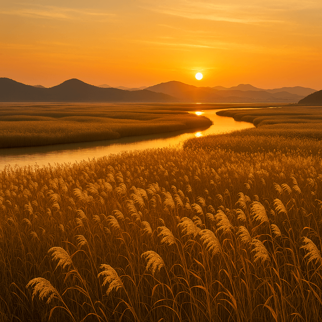 10월 순천만 갈대축제에서 즐기는 가을의 황금빛 향연