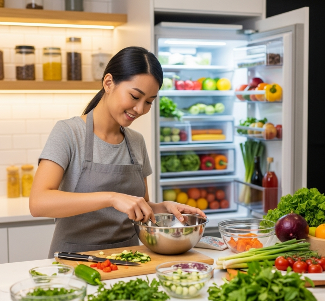 냉장고 털어서 한 끼 만들기