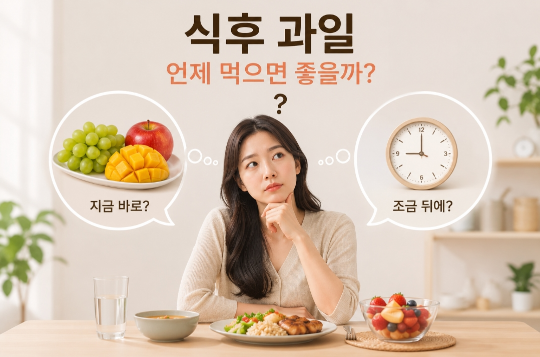 식후과일, 언제 먹으면 좋을까?