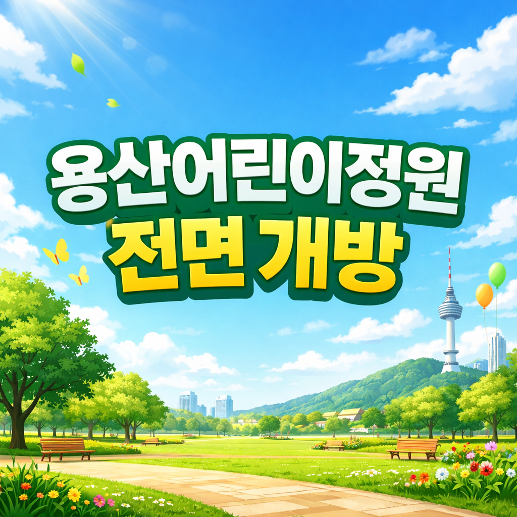 용산어린이정원 전면 개방 소식 한눈에 정리해요