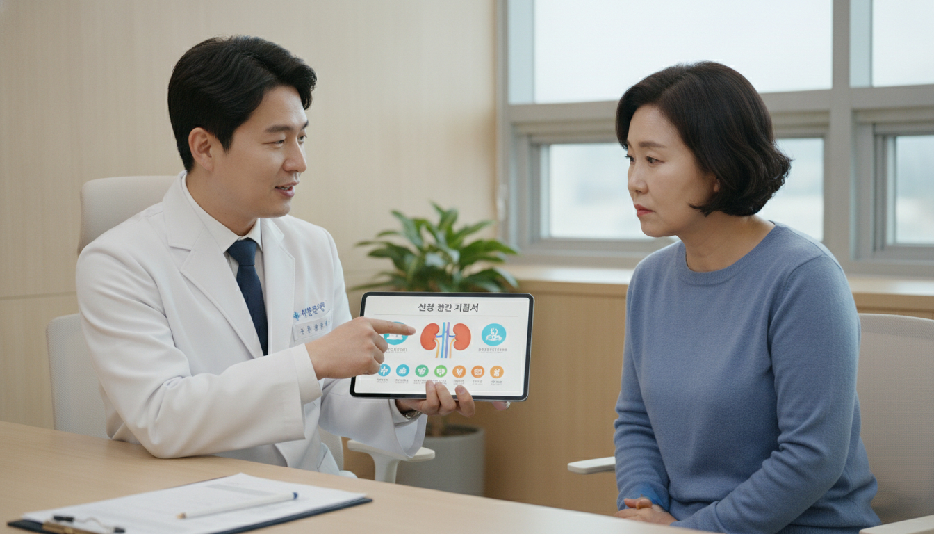 고혈압성콩팥병, 만성콩팥병, 단백뇨, 사구체경화증, 저염식단
