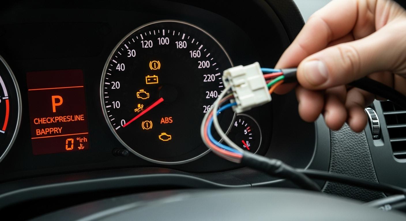 자동차 경고등 돼지꼬리