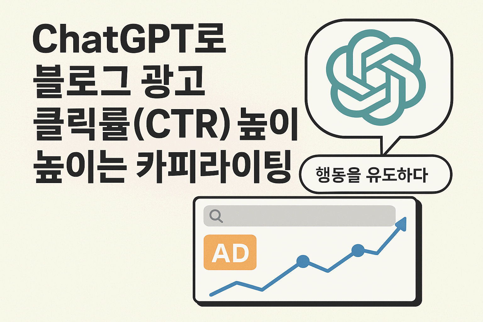 💰 ChatGPT로 블로그 광고 클릭률(CTR) 높이는 카피라이팅 전략(AI가 제안하는 문장 한 줄이 수익을 바꾼다)