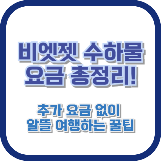 비엣젯 수하물 요금 총정리! 추가 요금 없이 알뜰 여행하는 꿀팁
