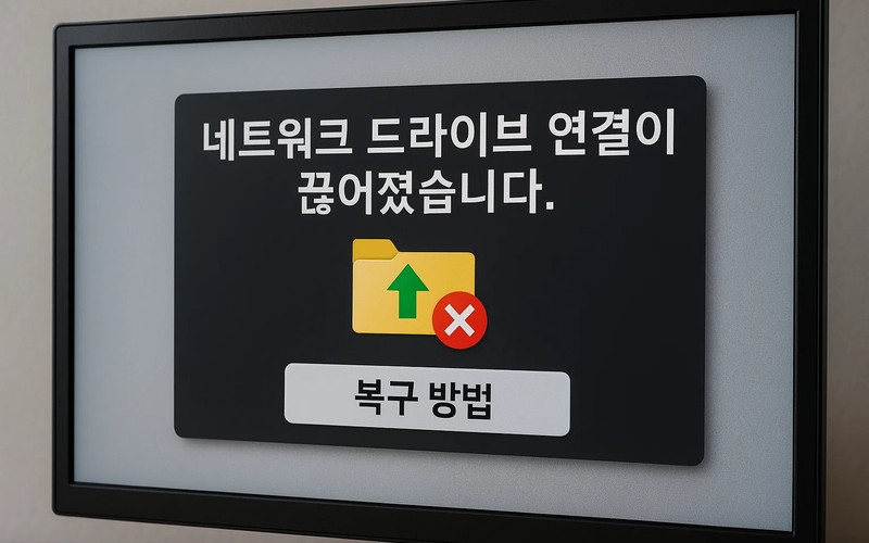 PC에서 &lsquo;네트워크 드라이브 연결이 끊어졌습니다&rsquo; 오류 원인별 완벽 복구