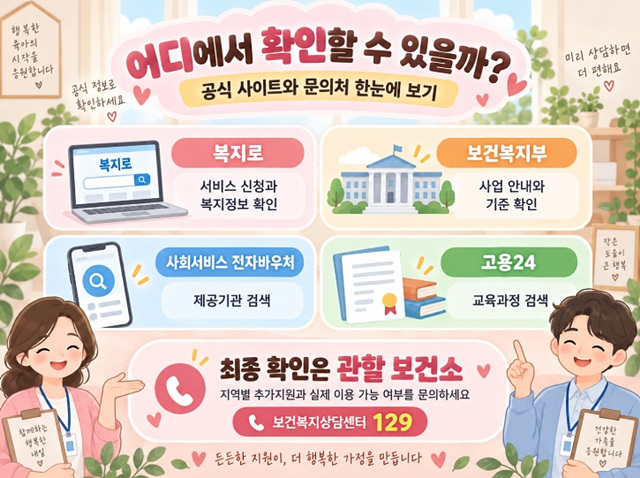 2026 가족 산후도우미 조건&middot;급여&middot;신청방법