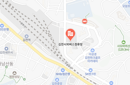 김천시외버스정류장 위치-지도