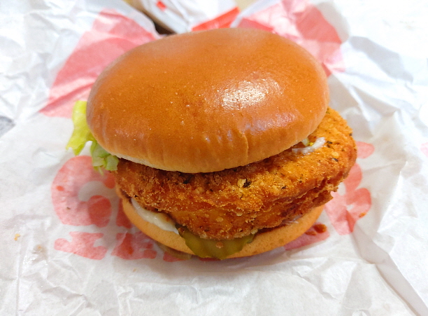 크리스피 도넛 치킨 버거