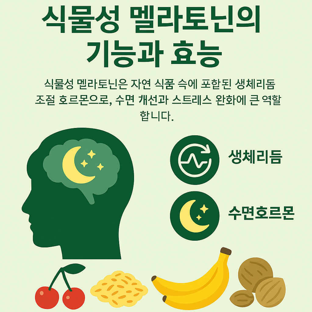 식물성 멜라토닌의 기능과 효능 (생체리듬, 수면호르몬)