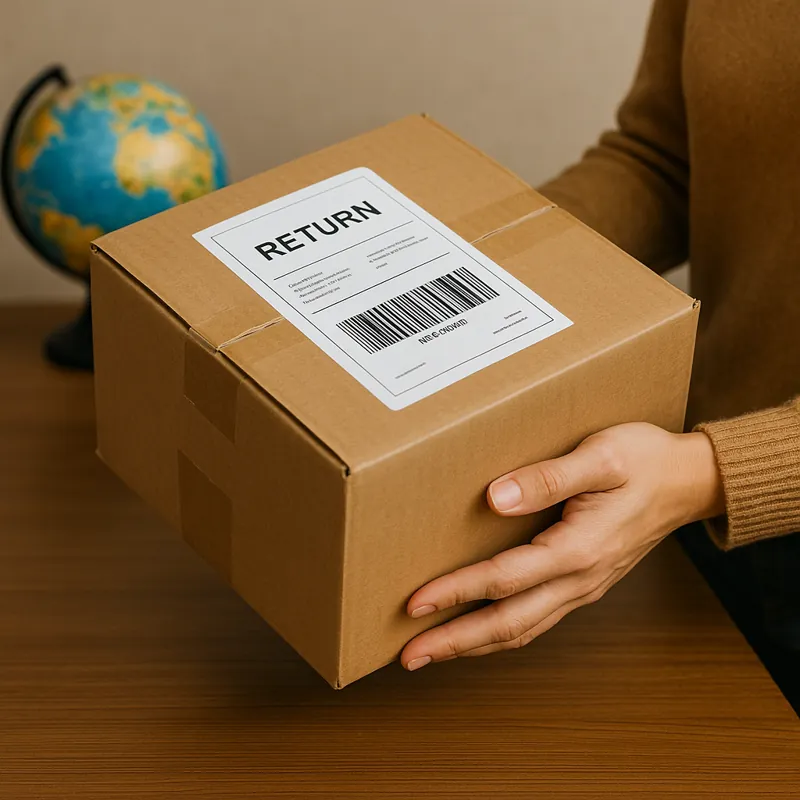 해외직구-상품의-반품이-실제로-가능한지를-시각적으로-표현한-이미지로-반품-택배상자를-들고-있는-사람과-배경의-지구본