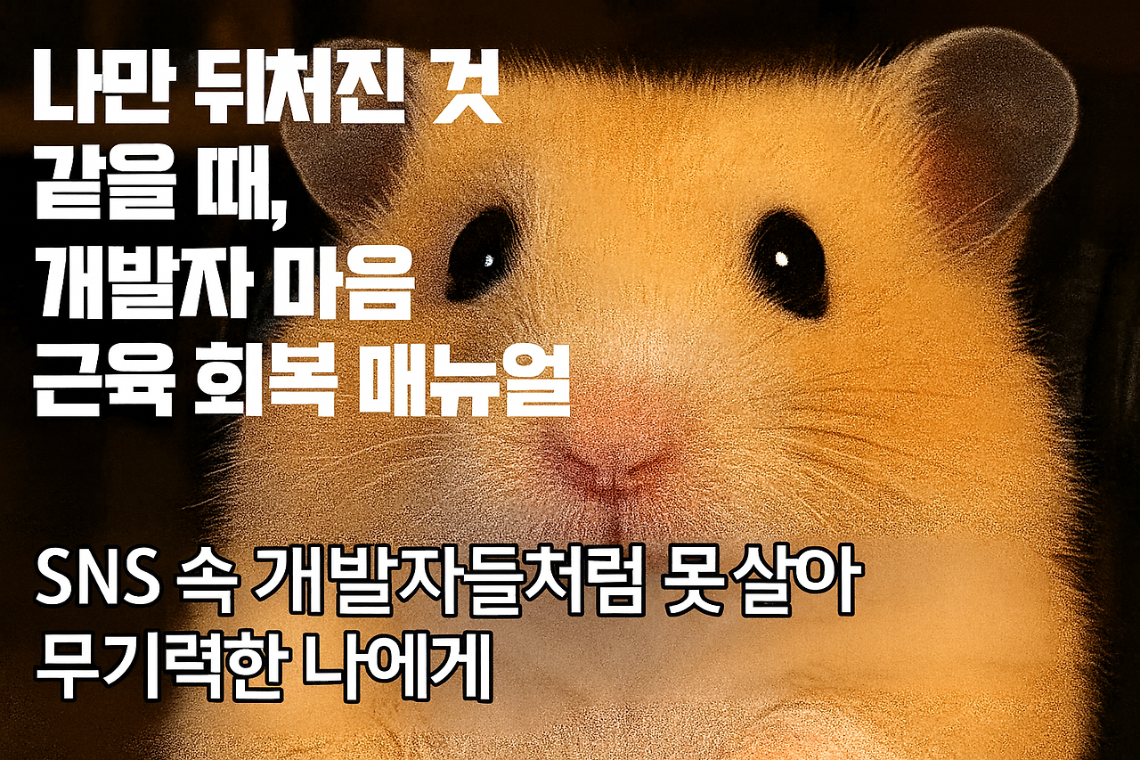 [생각 정리] 나만 뒤처진 것 같을 때, 개발자 마음 근육 회복 매뉴얼