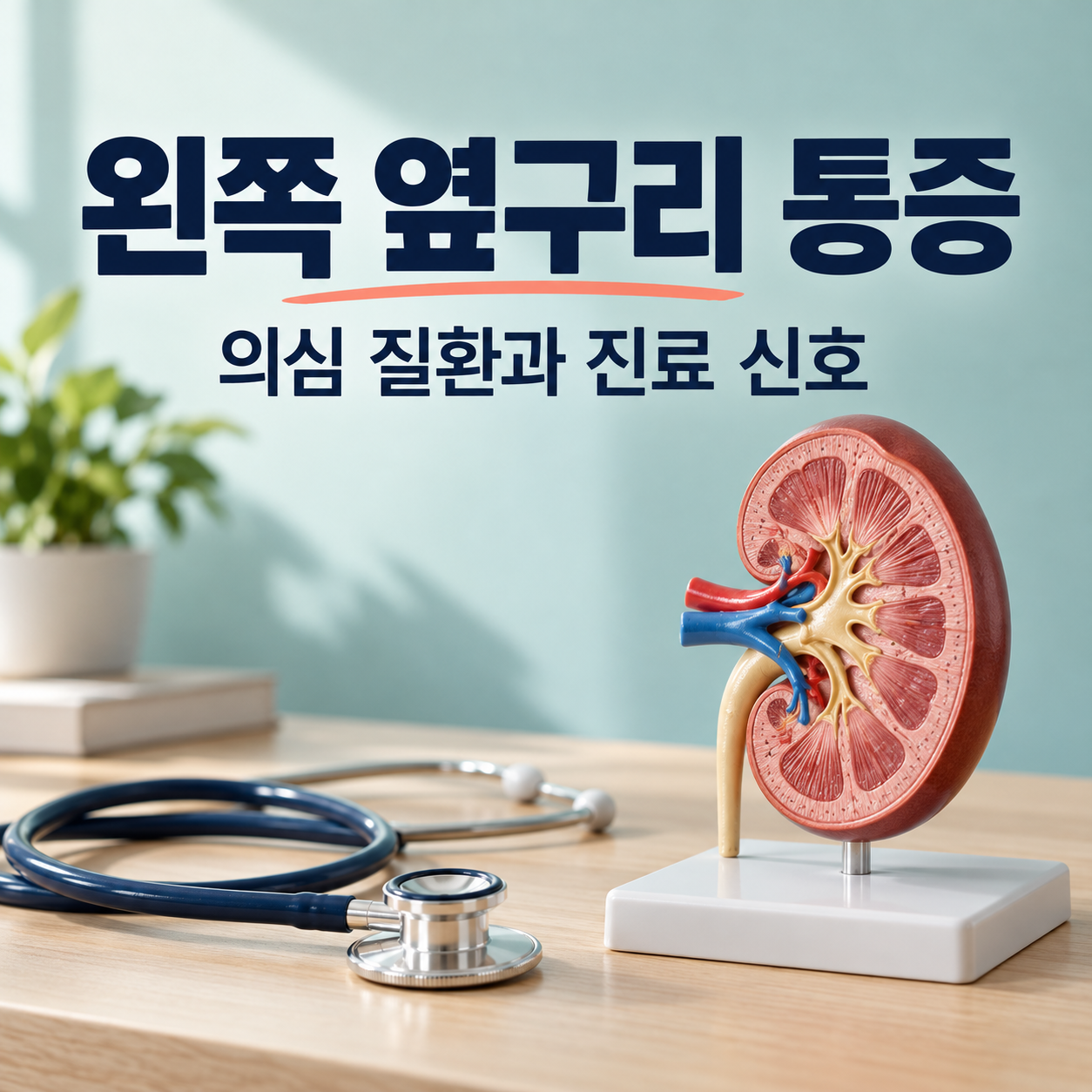 왼쪽 옆구리 통증 의심되는병