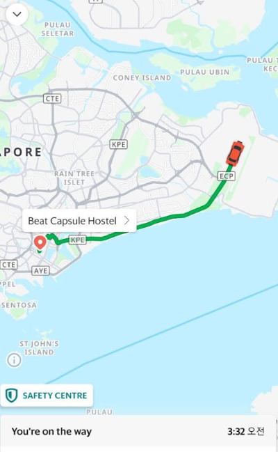 창이공항-시내이동