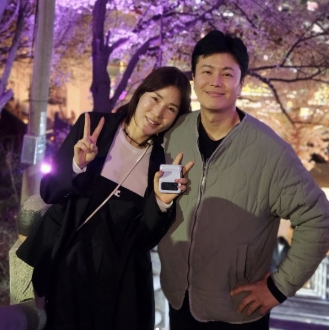 정철규 아내와 함께 찍은 부부 사진