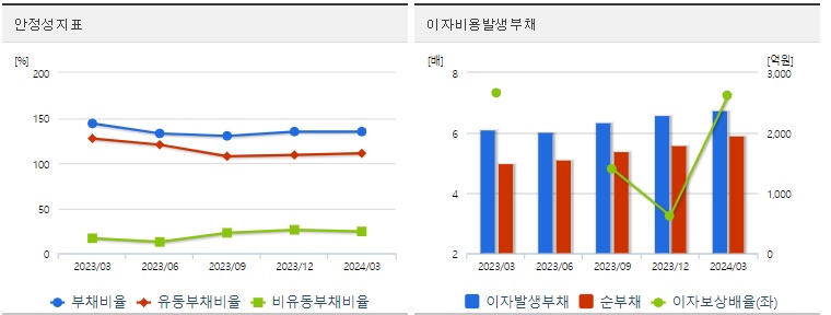 이수페타시스 분기 주가 안정성