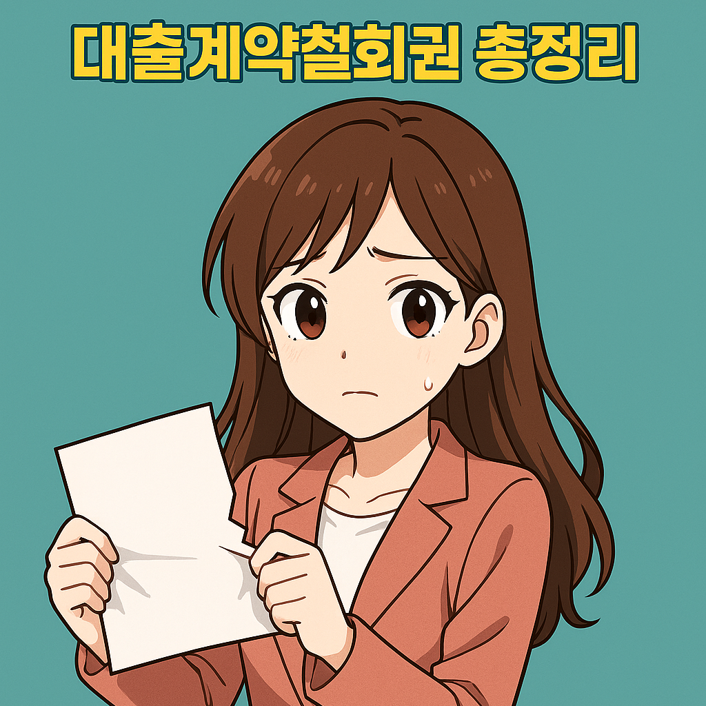 이미 받은 대출을 취소할 수 있습니다. 대출계약철회권 총정리