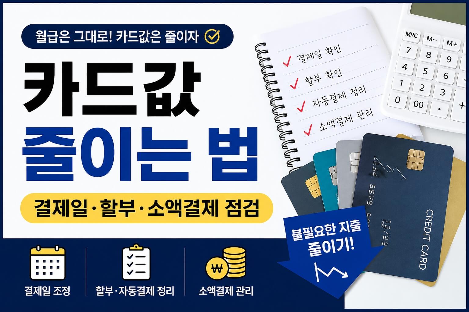 카드값 줄이는 법 설명 이미지