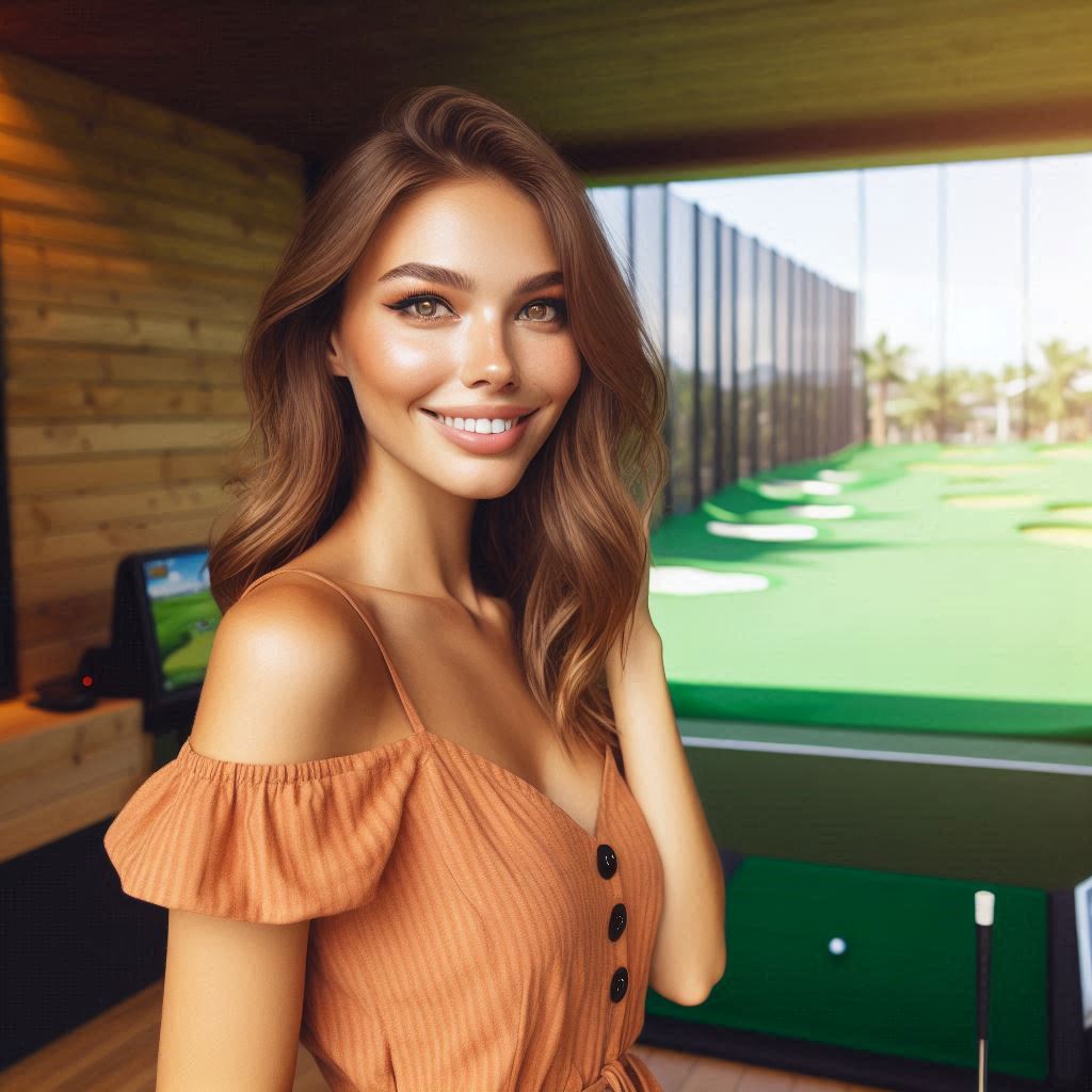 실내골프연습장 배경