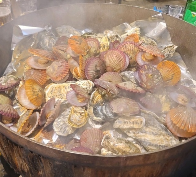 직접굴작업-굴구이