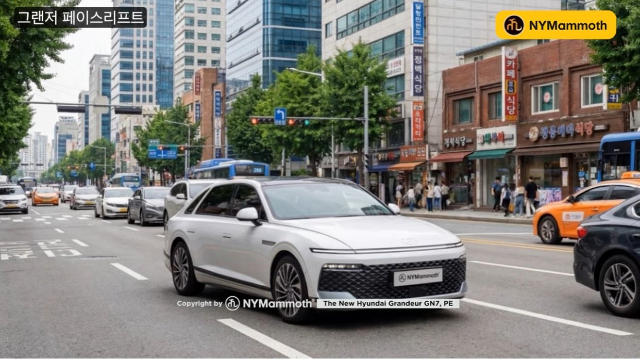 현대자동차 그랜저 페이스리프트 예상도 (출처 : 뉴욕맘모스)