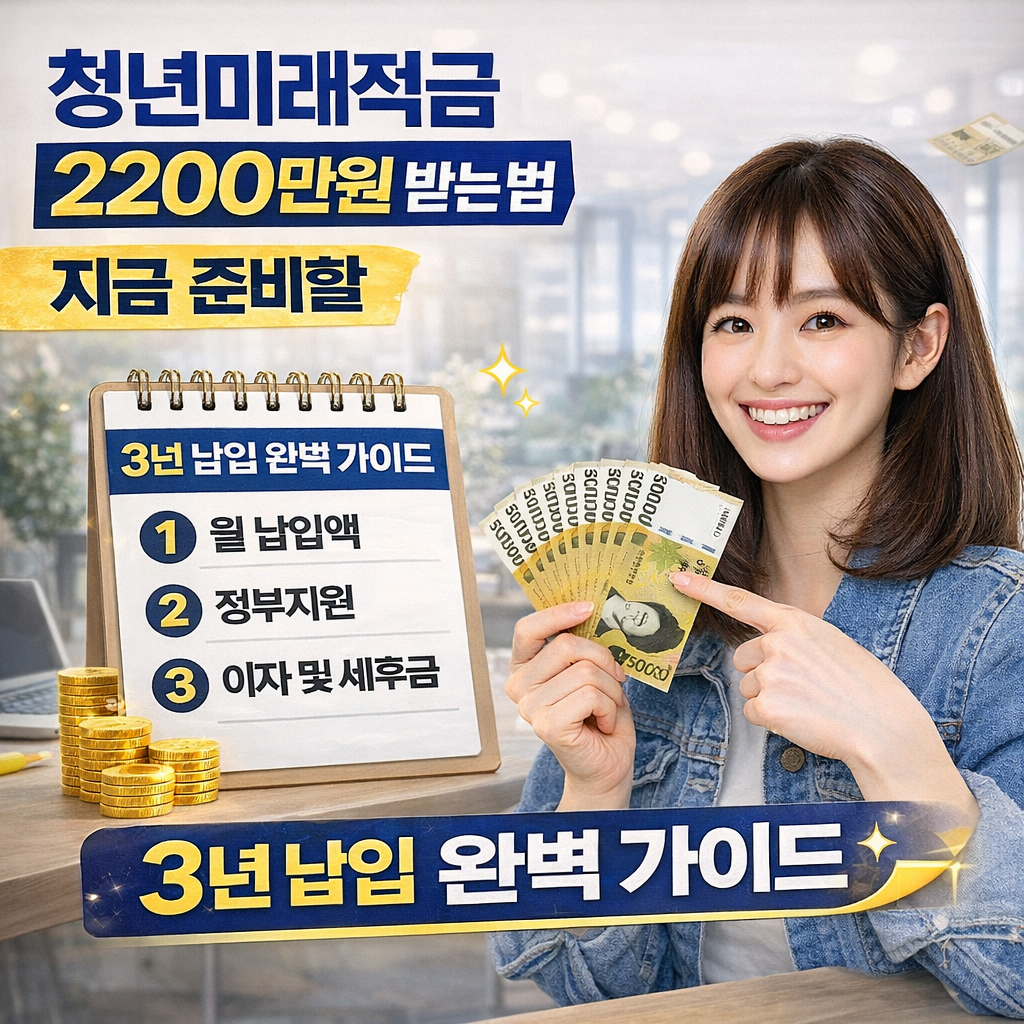 청년미래적금 2200만원 받는 법｜3년 납입 완벽 가이드