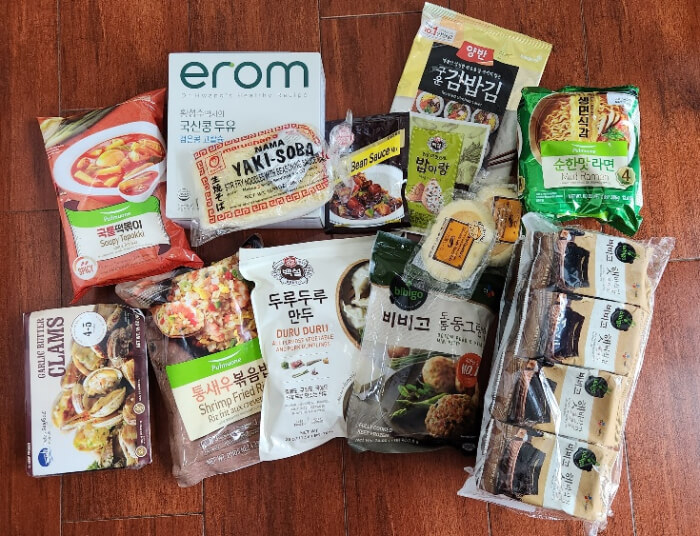 Weee 에서 배송받은 식료품