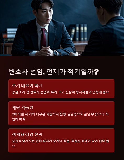 변호사 선임 언제가 적기?