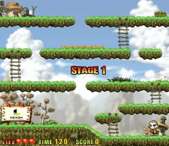 메이플스토리-플래시게임-시작-화면