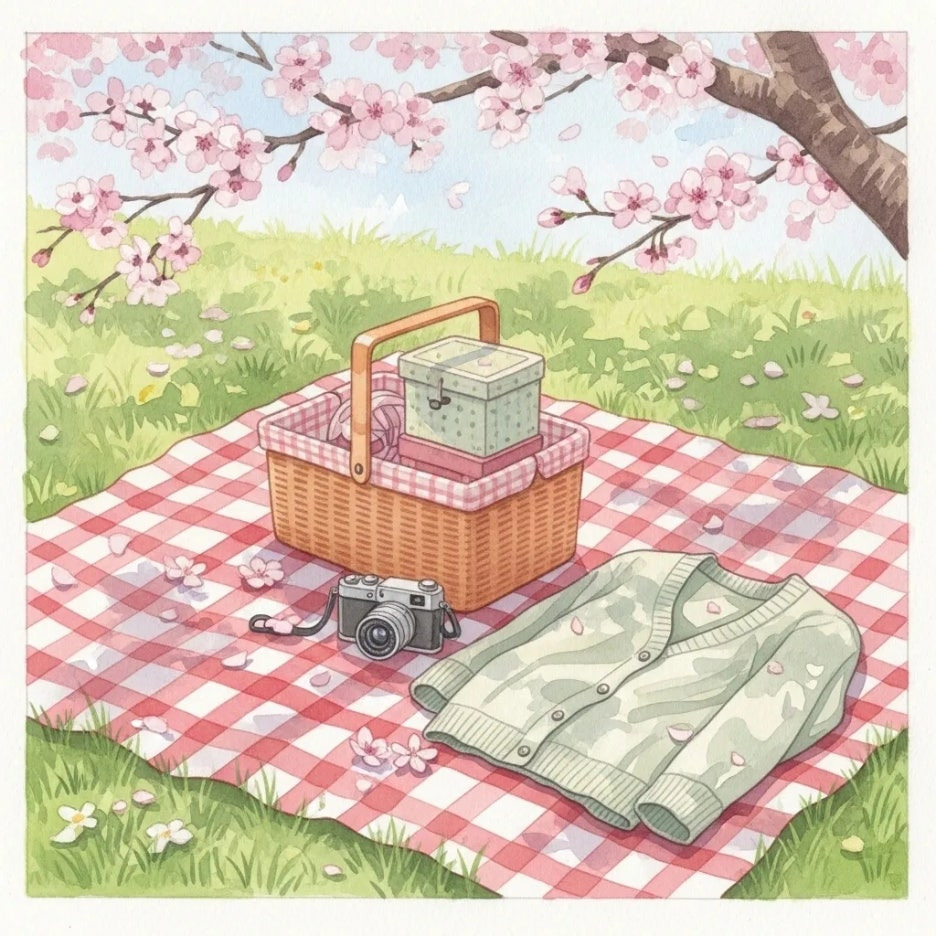 벚꽃 피크닉에 필요한 아기자기한 소품들