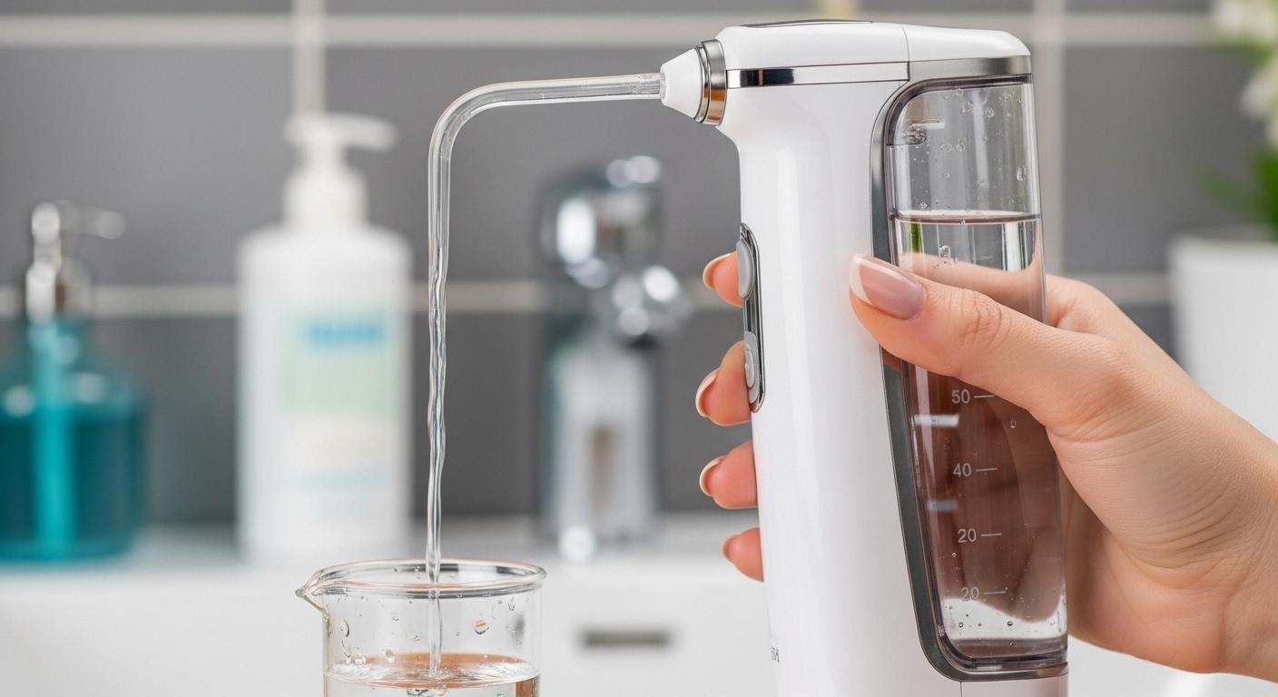 약한 수압 충전식 구강세정기 문제 해결