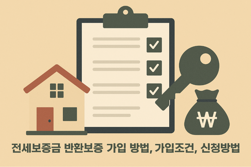 전세보증금 반환보증 가입 방법, 가입조건, 신청방법