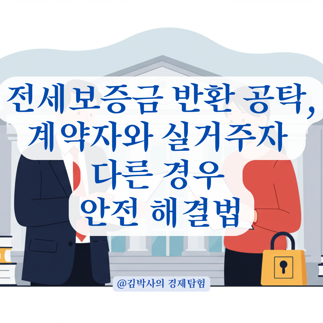 전세보증금 반환 공탁, 계약자&middot;실거주자가 다른 경우 안전한 처리법.