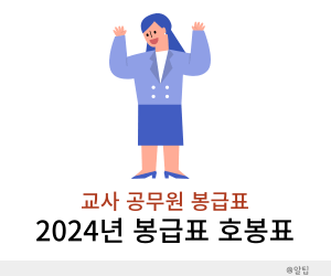 교사봉급표