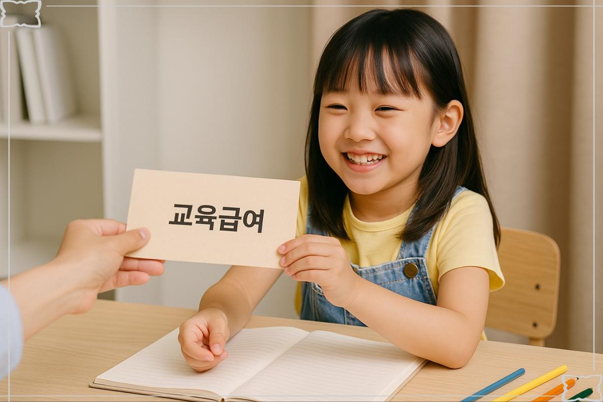 교욱급여 받는 학생