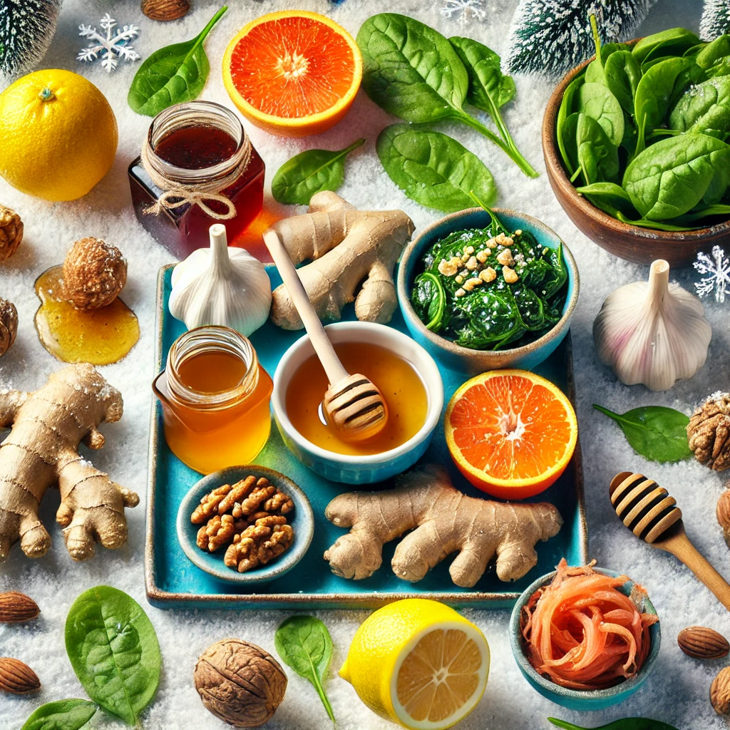 면역력 강화에 좋은 여러가지 음식들