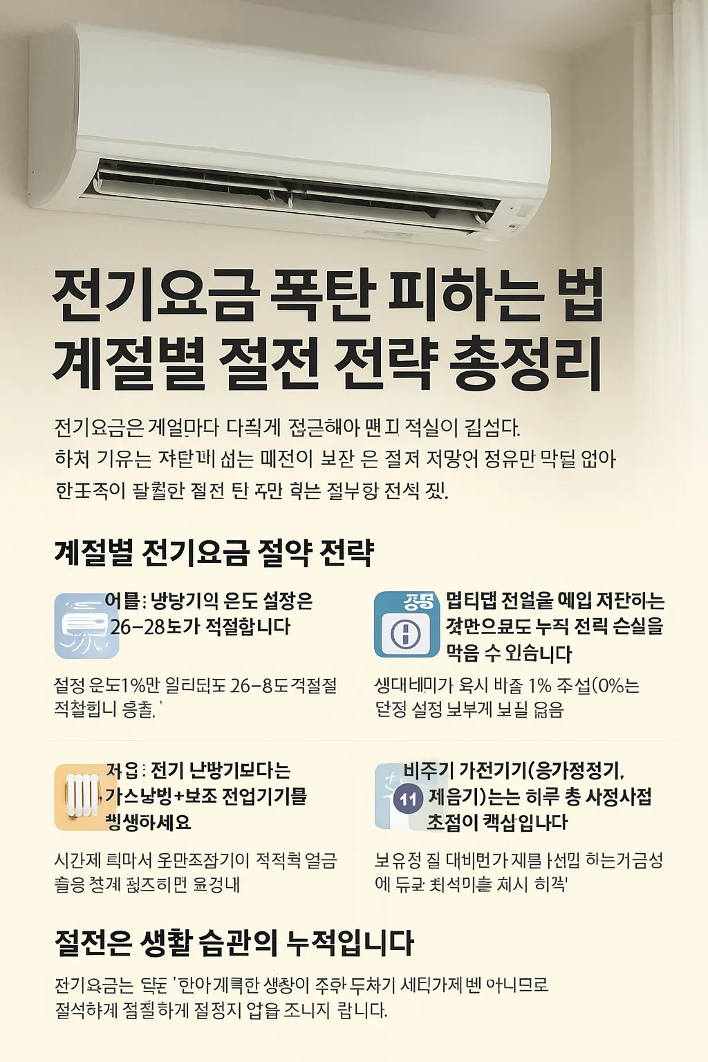 전기요금 폭탄 피하는 법 관련 사진