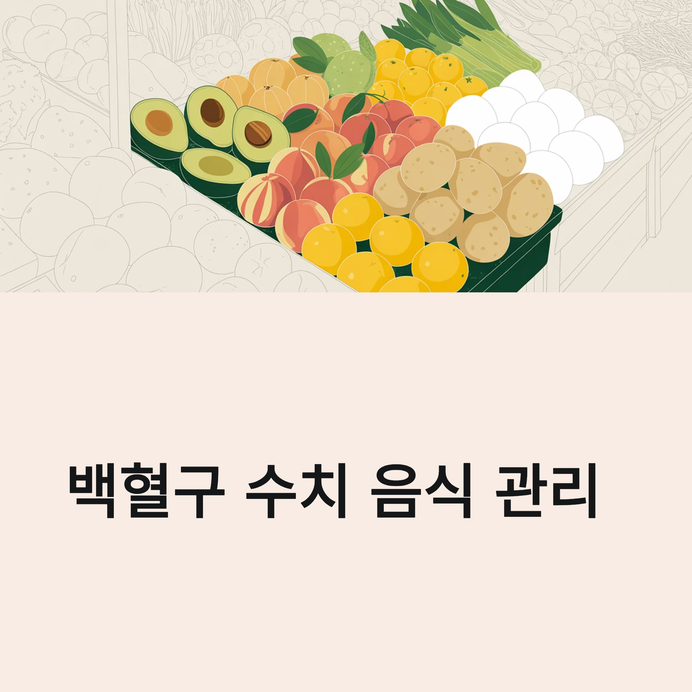 백혈구 수치관리 음식조절 대표이미지
