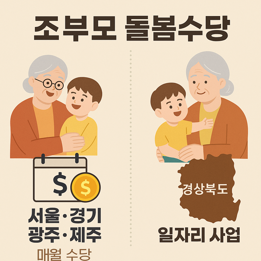 조부모돌봄수당

경상북도육아정책

워킹맘돌봄지원

제주도육아수당

노인일자리사업

육아지원제도

2026육아정책